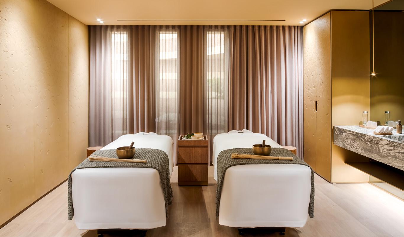 A treatment room at Six Senses Rome