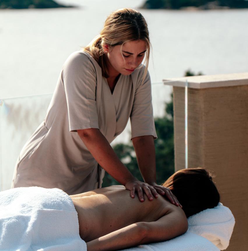 An outdoor treatment at 7Pines Sardinia