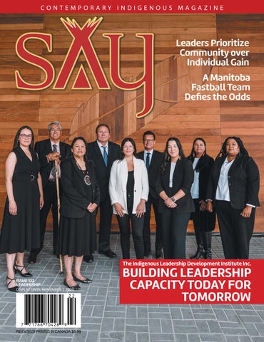 "SAY Magazine, Leadership, Indigenous Lifestyle " publication cover image