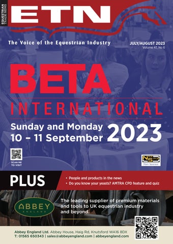 "ETN (Equestrian Trade News) – July/August 2023" publication cover image