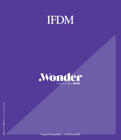 ".Wonder Book | Projects & Hospitality Book | International | Fall Winter 2023" publication cover image