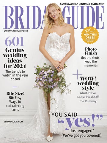 "Bridal Guide January February 2024" publication cover image