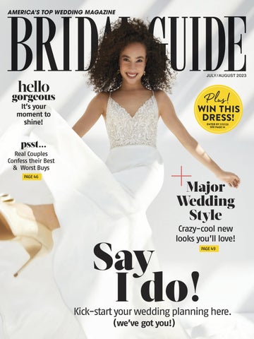 "Bridal Guide July August 2023" publication cover image