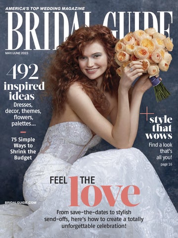 "Bridal Guide May June 2023" publication cover image