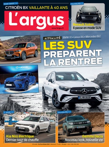 "L'argus N° 4615 - 15 juin 2022 - kiosque numérique" publication cover image