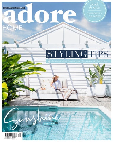 "Adore Home magazine - The Sunshine Edition / Summer 2021" publication cover image