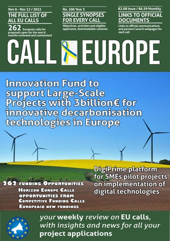 "CallforEurope Weekly Magazine - 6th November 2022" publication cover image