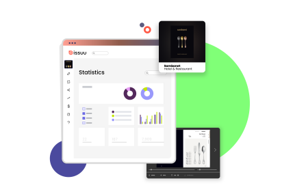 Get to know your customers better with built-in statistics for every digital catalog you publish on Issuu.