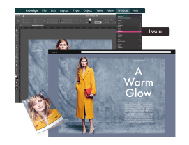 User interface, take content from InDesign plugin to Issuu.