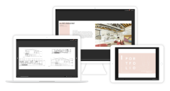 Portfolios on any device, from desktop, to mobile.